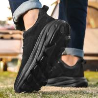 Zapatillas de Correr Antideslizantes de Cuero Nubuck Calzado Deportivo Casual para Hombres - details 14