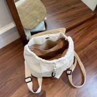 Mochila con cordón de Color sólido para regalo, bolso escolar de nailon de secado rápido para estudiantes, bolso de hombro de gran capacidad de estilo coreano para exteriores - details 34