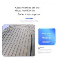 Alfombrilla universal antideslizante para pies de coche, alfombrilla lavable para pies de coche, alfombrilla ajustable para pies - details 2