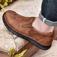 Zapatos De Piel informales Para Hombre, Cómodos, Aptos Para El Exterior, Mocasines Transpirables Antideslizantes - details 23