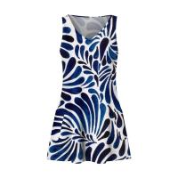 BUNO-Vestido veraniego informal con bolsillos para mujer, vestido playero bohemio, blusas estampadas, camisetas, vestido holgado con cuello en V - details 11