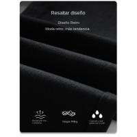 Pantalones vaqueros elásticos negros de marca de moda para hombre, pantalones largos rectos a juego - details 3