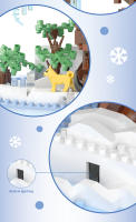 Seasonal Building Block Toy Flower with Dust Cover DIY Treehouse Model Bricks with Light Ornament Romantic Gift for Girlfriend - details 21
