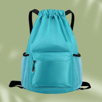 Mochila Deportiva Impermeable con Cordón Bolsa de Gimnasio con Bolsillo de Cierre para Hombres y Mujeres - details 5