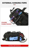 Chaleco táctico de pecho Mochila EDC Bolsa de aparejo frontal Rinonera para acampar al aire libre - details 9