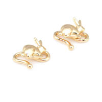 Cierre de latón color oro de 18K en forma de S y M para pulseras y collares, suministros para la fabricación de joyería, accesorios para bricolaje. - details 11