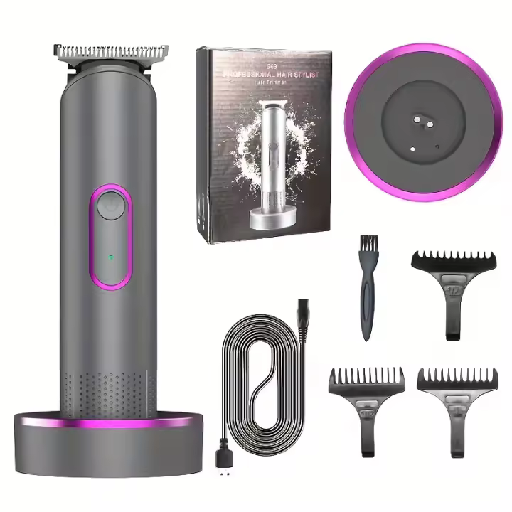 Recortadora de pelo para mujer, recortadora de Bikini impermeable, cortadora de vello púbico recargable, Afeitadora eléctrica para mujer - 1