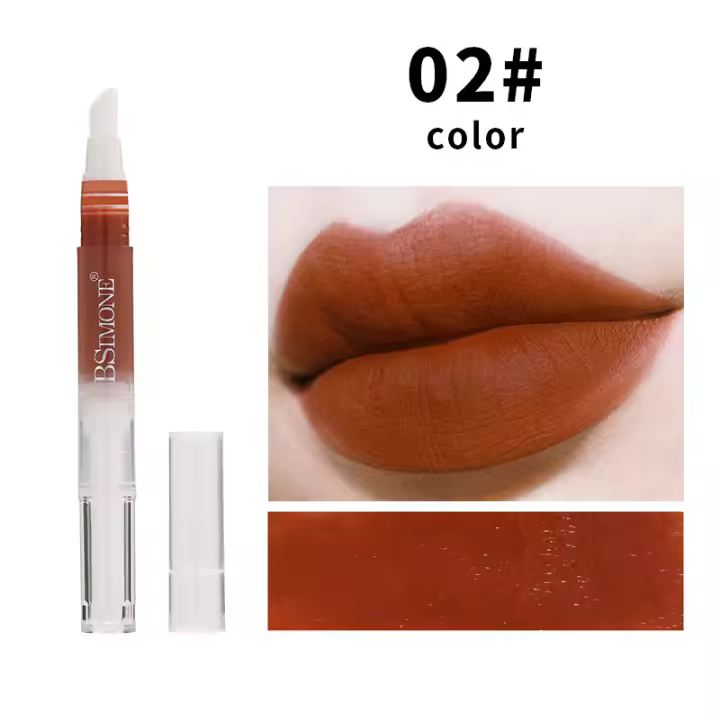 Gloss de Labios de Terciopelo Suave y Mate Hidratante, Sin Secado, Desarrollo de Color Duradero - 1