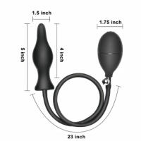 Masturbador de patio trasero, tapón Anal inflable de silicona, dilatador Anal para hombres y mujeres, suministros para adultos - details 2