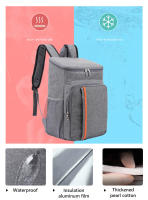 Mochila térmica de gran capacidad, bolsa de hombro de 20L, impermeable, para viaje al aire libre, nevera, Picnic - details 4