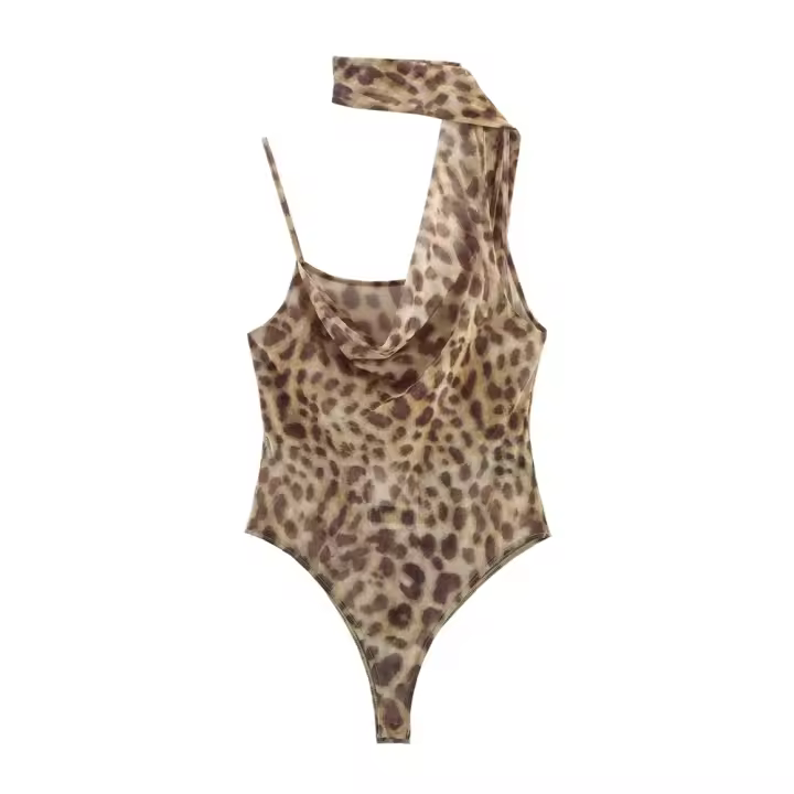 Ropa de Mujer, Novedad de Verano 2025, Estilo de Vacaciones en la Playa, Temperamento, Estampado Simple sin Mangas con Tirantes - 1