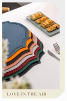 Elegante Juego de Manteles de Comedor de Cuero Falsio 1/4/6PCS Diseño de Forma PU - details 11