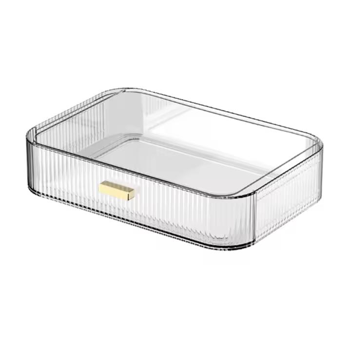 Cajones apilables para organizador de maquillaje, organizadores y almacenamiento de tocador de baño, perfectos para escritorio y encimeras de tocador A - 1