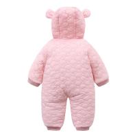 2025 Otoño Invierno bebé recién nacido mameluco más mono con capucha de terciopelo para niños 0-2 años mono de invierno para niñas trajes de bebé - details 2