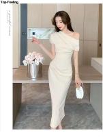 Elegante Vestido de Noche sin Hombros Moda de Verano Vestido de Graduación Coreana Slim de Un Pieza - details 17