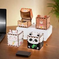 Caja de música de madera 3D artesanal, impresión en Color, manivela manual, cajas musicales, estructura de rompecabezas, caja de música de animales de dibujos animados, regalos de cumpleaños - details 2
