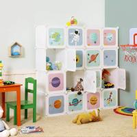 Organizador Modular para Niños 15 Cubos de Plástico para Ropa, Zapatos, Juguetes 153 x 31 x 153 cm - details 10