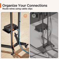 Soporte TV Ruedas para Televisor de 32 a 85 Pulgadas hasta 60 kg, Soporte TV Pie con Bandeja, Máx. VESA 600x400 mm - details 6