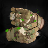 Guantes tácticos de camuflaje con pantalla táctil y dedos para Paintball, bicicleta, tiro, motocicleta, Airsoft, deportes de combate, antideslizantes para hombres - details 2
