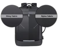 Mochila expandible para portátil para hombre, bolsa impermeable negra para Notebook, 16 pulgadas, 17 pulgadas, mochila - details 5
