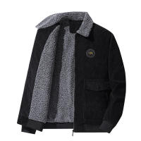 Chaquetas gruesas de lana para hombre, abrigo de PANA con cuello de piel a la moda, prendas de vestir militares informales, novedad de otoño e invierno, 2024 - details 3