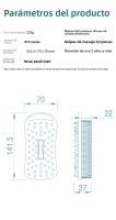Cepillo táctil de silicona de doble cara explosivo con anillo colgante Cepillo de baño para bebés Cepillo de masaje Cepillo de baño de champú de silicona suave - details 0