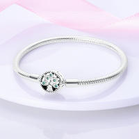 Pulsera de Encanto Butterf de Zirconia Azul en Plata Esterlina 925 para Mujeres Adecuada para Joyería Fina y Regalo con Colgante Original - details 4