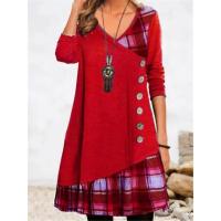 Vestido de manga larga para mujer, vestidos estampados a la moda, otoño - details 4