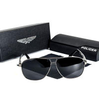 2025 POLICER Gafas de Sol Pilot para Hombre UV400 Polarizadas, Regalo Familiar para Viajes y Piscina, Diseño Retro Italiano - details 4