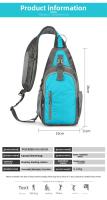 Bolso de hombro deportivo informal para hombre y mujer, bolsa de pecho multifuncional impermeable, correa ajustable, riñonera cruzada duradera - details 1