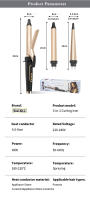 Láser 3 en 1 Interchangeable Irón de Cabello para Estilo Rápido Calentamiento Barro de Cerámica Apto para Todo Tipo de Cabello Fabricado en China - details 9
