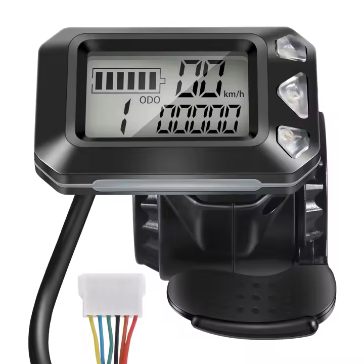 Acelerador de interruptor de pantalla de visualización de instrumentos de Scooter eléctrico ajustable, 24V, 36V, 5,5 pulgadas, piezas de Scooter (6 pines) - 1