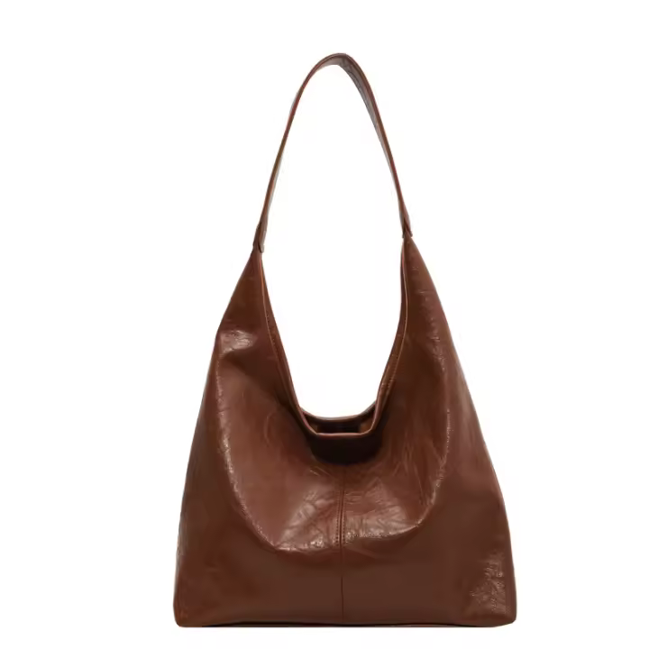 Bolso de hombro de cuero suave para niño y madre, bolso de mano de gran capacidad, viaje, moda, informal, Nuevo - 1