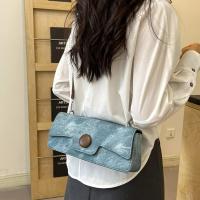 Bolso de hombro de color contrastante para axila, personalizado, sencillo, con textura informal, novedad de 2024 - details 18