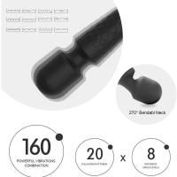 Varita eléctrica AV para adultos, masaje mágico, vibrador de 7,2 pulgadas, Juguetes sexuales, masajeador corporal de mano para mujeres, coño - details 0