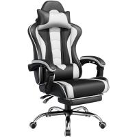 Silla de Oficina Silla Gaming con Reposapies Silla Ergonómica con Ruedas Silla Ordenador Ajustable Silla con Soporte Lumbar Capacidad MAX 136 KG Rojo - details 9