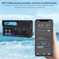 Controlador Digital de temperatura para acuario, termorregulador de humedad, 0-80 ℃, conexión WIFI, 0-90% RH - details 2