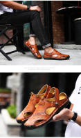 Sandalias de verano para hombre, sandalias de cuero para hombre, sandalias romanas clásicas, zapatillas suaves para exteriores, sandalias de goma para playa para hombre, sandalias de Trekking - details 11