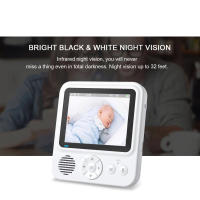 ABM900 Monitor de bebé de 2,8 pulgadas cámara de vídeo de vigilancia para bebé protección de seguridad Audio bidireccional cámara de visión nocturna niñera - details 6