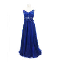 Vestido largo de gasa con encaje Floral para mujer, baile de graduación de noche para traje Formal, dama de honor, 2024 - details 3