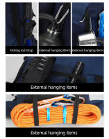 Bolsa de montañismo Mochila de escalada para acampar con cubierta para la lluvia, gran capacidad, deportes al aire libre, senderismo, montañismo, paquete de hidratación - details 5