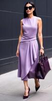 Vestido Elegante sin Mangas de Verano 2025 para Mujer Cuello Redondo, Corte Ajustado, Material de Poliéster - details 8