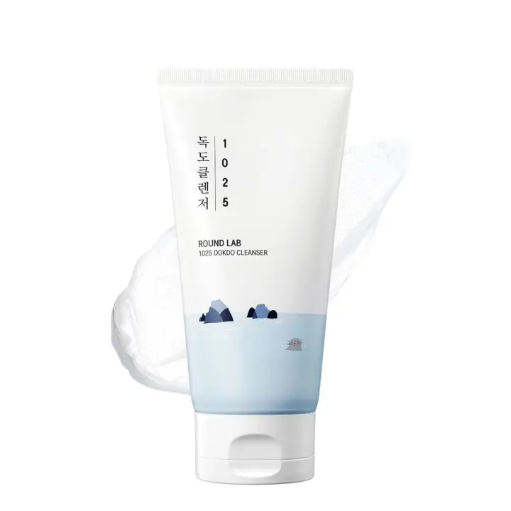 ROUND LAB 1025 Dokdo 5.07 Fl Oz, limpiador facial de bajo pH para pieles sensibles, ricas burbujas suaves para limpieza y desmaquillado, - 1