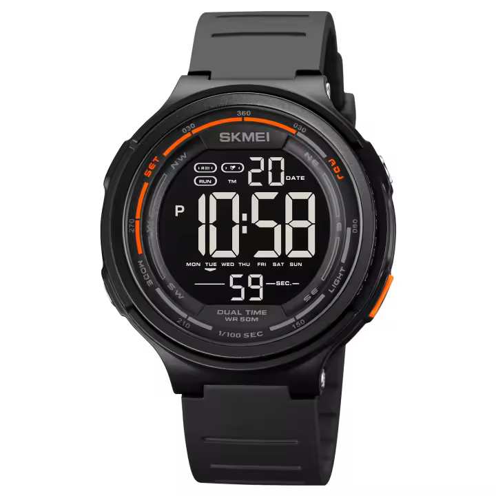 SKMEI-relojes deportivos digitales para hombre, pulsera con luz LED, resistente al agua, 5Bar, 1841 - 1