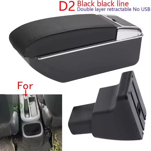 Caja de almacenamiento central para Reposabrazos de coche, accesorios de decoración de interfaz, pieza de reacondicionamiento Interior, para Hyundai I10 - 1