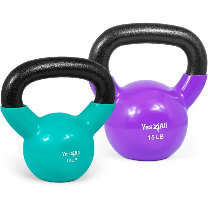 Kettlebell en ghisa rivestita en vinilo - 1