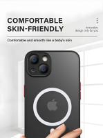 Funda de lujo mate para iPhone Carga inalámbrica magnética Protección suave - details 5