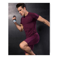 Camiseta de compresión de manga corta para hombre, ropa interior de capa base, deportiva, Paquete de 4 - details 6