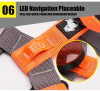 Collar de mascota ajustable Truelove con reflector de nylon y luz LED para caminata y correr TLH6171 Dropshipping Material principal de nylon Tamaño de raza universal para perro o gato - details 11