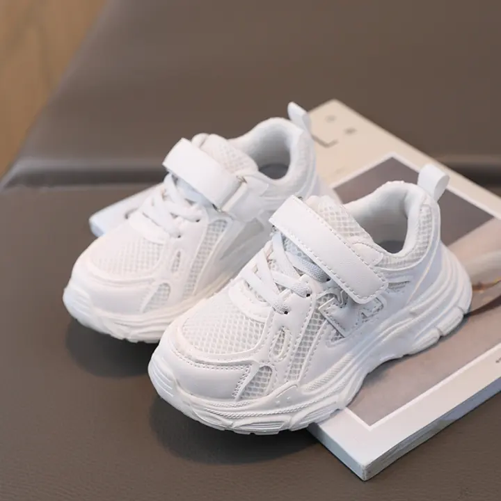 Zapatillas Deportivas para Niños Transpirables, Blancos, Adecuadas para Primavera y Otoño - 1